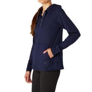 Asics Women's Peacoat Heather Tech Full Zip Hoodie